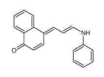 4-(3-anilinoprop-2-enylidene)naphthalen-1-one Structure