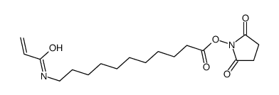 (2,5-dioxopyrrolidin-1-yl) 11-(prop-2-enoylamino)undecanoate Structure