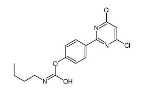 [4-(4,6-dichloropyrimidin-2-yl)phenyl] N-butylcarbamate Structure