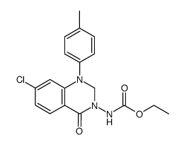 (7-Chloro-4-oxo-1-p-tolyl-1,4-dihydro-2H-quinazolin-3-yl)-carbamic acid ethyl ester Structure