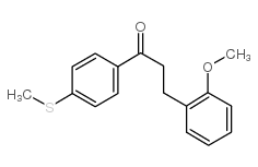 3-(2-METHOXYPHENYL)-4'-THIOMETHYLPROPIOPHENONE结构式