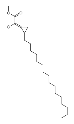 methyl 2-chloro-2-(2-hexadecylcyclopropylidene)acetate结构式