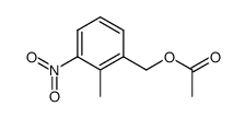 2-methyl-3-nitrophenylmethyl acetate结构式