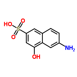 6-Amino-4-hydroxy-2-naphthalenesulfonic acid Structure