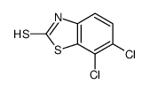 6,7-dichloro-3H-1,3-benzothiazole-2-thione结构式