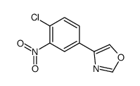 4-(4-Chloro-3-nitrophenyl)-1,3-oxazole Structure