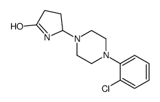 5-[4-(2-chlorophenyl)piperazin-1-yl]pyrrolidin-2-one结构式