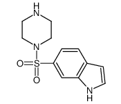 6-(哌嗪-1-磺酰基)-1H-吲哚结构式