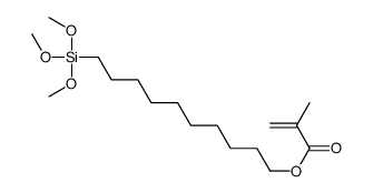 10-trimethoxysilyldecyl 2-methylprop-2-enoate结构式