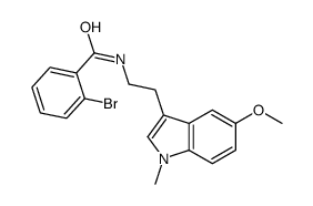 2-bromo-N-[2-(5-methoxy-1-methylindol-3-yl)ethyl]benzamide结构式