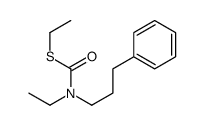 S-ethyl N-ethyl-N-(3-phenylpropyl)carbamothioate结构式