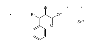 trimethylstannyl 2,3-dibromo-3-phenylpropanoate Structure