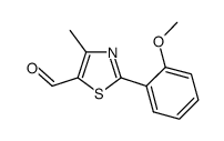 2-(2-Methoxy-phenyl)-4-methyl-thiazole-5-carbaldehyde Structure