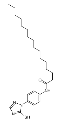 N-[4-(5-sulfanylidene-2H-tetrazol-1-yl)phenyl]hexadecanamide Structure