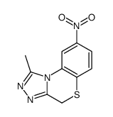 1-methyl-8-nitro-4H-[1,2,4]triazolo[3,4-c][1,4]benzothiazine结构式