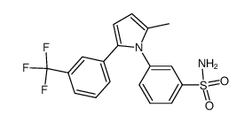 3-(2-methyl-5-(3-trifluoromethyl-phenyl)-pyrrol-1-yl)-benzenesulfonamide Structure