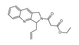 ethyl 3-(3-allyl-1H-pyrrolo[3,4-b]quinolin-2(3H)-yl)-3-oxopropanoate结构式