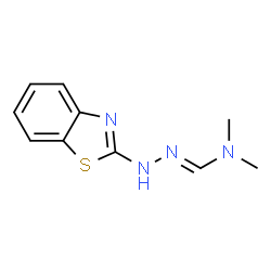 Methanehydrazonamide, N-2-benzothiazolyl-N,N-dimethyl- (9CI) Structure