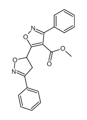 3,3'-diphenyl-4',5'-dihydro-[5,5']biisoxazolyl-4-carboxylic acid methyl ester结构式