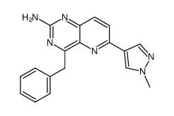 4-benzyl-6-(1-methyl-1H-pyrazol-4-yl)pyrido[3,2-d]pyrimidin-2-ylamine Structure