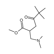 2-((Dimethylamino)methyl)-5,5-dimethyl-4-oxohexansaeure-methylester结构式