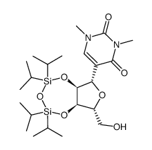 2',3'-O-(1,1,3,3-Tetraisopropyldisiloxanyl)-1,3-dimethyl-ψ-uridine Structure