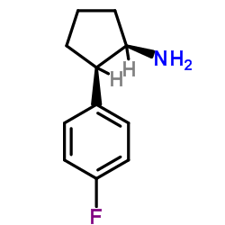 (1R,2R)-2-(4-Fluorophenyl)cyclopentanamine Structure