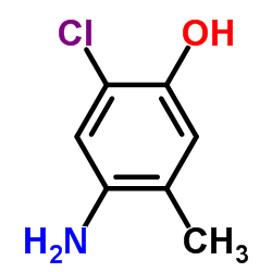 4-Amino-2-chloro-5-methyl phenol结构式