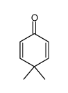 4,4-dimethyl-2,5-cyclohexadien-1-one结构式