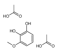 acetic acid,3-methoxybenzene-1,2-diol Structure