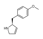 (S)-2-(p-methoxyphenyl)methyl-2,5-dihydropyrrole Structure