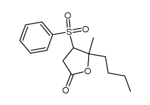 5-butyl-5-methyl-4-(phenylsulfonyl)dihydrofuran-2(3H)-one Structure