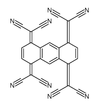 2-[4,5,8-tris(dicyanomethylidene)anthracen-1-ylidene]propanedinitrile Structure