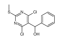 (4,6-dichloro-2-methylsulfanylpyrimidin-5-yl)-phenylmethanol结构式