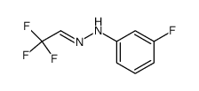 N-(3-Fluoro-phenyl)-N'-[2,2,2-trifluoro-eth-(E)-ylidene]-hydrazine结构式