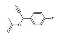 acetoxy(4-fluorophenyl)acetonitrile结构式