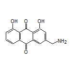 3-(Aminomethyl)-1,8-dihydroxyanthracene-9,10-dione Structure
