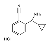 2-[(S)-amino(cyclopropyl)methyl]benzonitrile,hydrochloride Structure