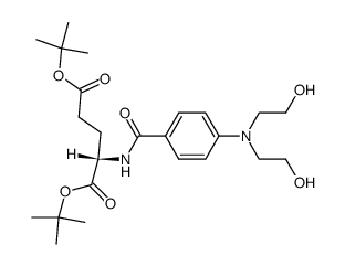 di-tert-butyl 4-(bis(2-hydroxyethyl)amino)benzoyl-L-glutamate结构式