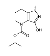 叔-丁基 3-羟基-6,7-二氢-1H-吡唑并[4,3-b]吡啶-4(5H)-甲酸基酯图片