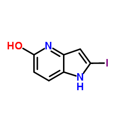 2-Iodo-1H-pyrrolo[3,2-b]pyridin-5-ol Structure