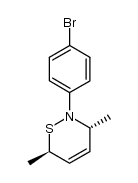 trans-(+/-)-2-(4-bromophenyl)-3,6-dimethyl-3,6-dihydro-2H-1,2-thiazine结构式