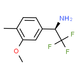 (R)-2,2,2-三氟-1-(3-甲氧基-4-甲基苯基)乙胺结构式