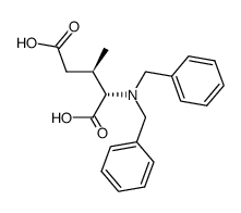 (2S,3R)-2-(dibenzylamino)-3-methylpentanedioic acid Structure