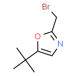 2-(bromomethyl)-5-(tert-butyl)oxazole Structure