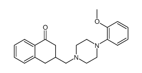 3-[4-(2-Methoxy-phenyl)-piperazin-1-ylmethyl]-3,4-dihydro-2H-naphthalen-1-one结构式