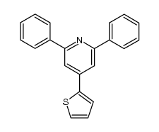 2,6-diphenyl-4-(thiophen-2-yl)pyridine Structure