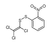 1-nitro-2-(1,2,2-trichloroethenyldisulfanyl)benzene结构式