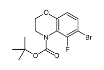 t-Butyl 6-bromo-5-fluoro-2,3-dihydro-1,4-benzoxazine-4-carboxylate Structure