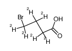 4-bromobutyric-2,2,3,3,4,4-d6 acid Structure